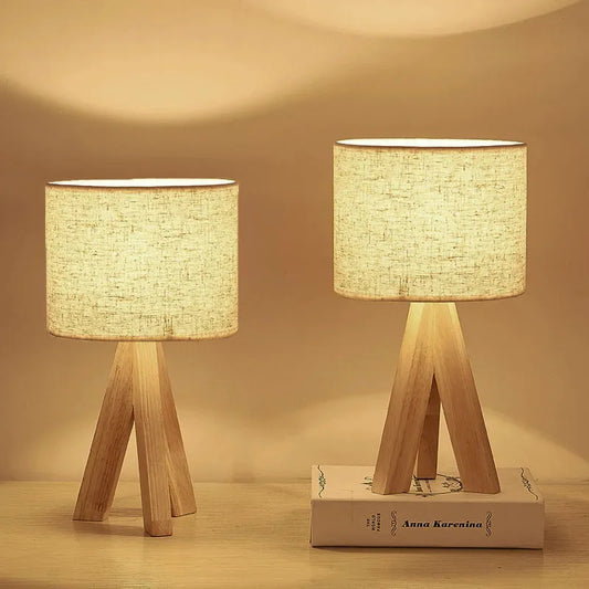 Nordic Table Lamp Modern Art Desk Lamp Home Decor Fixture Fabric Bedside Lamp With Switch Interior Read Light For Bedroom Study