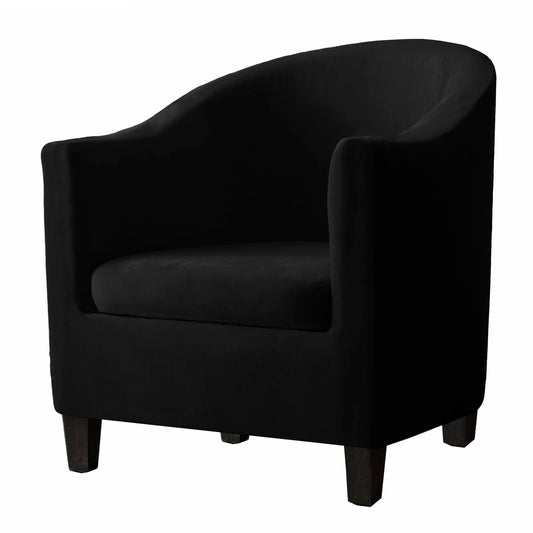 SHENGYIJING  Piece Velvet Tub Chair Covers for Armchairs,Spandex Tub Chair Slipcovers,Stretch Tub Chair Slipcover Furniture Pro