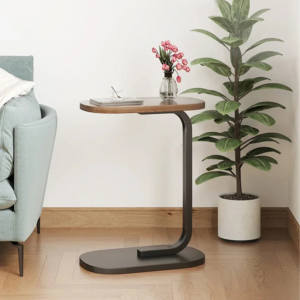 Movable Home Living Room Side Table C-Shaped Nightstand End Sofa Table Simplicity Coffee Tables Mini Sofa Side Tables Household