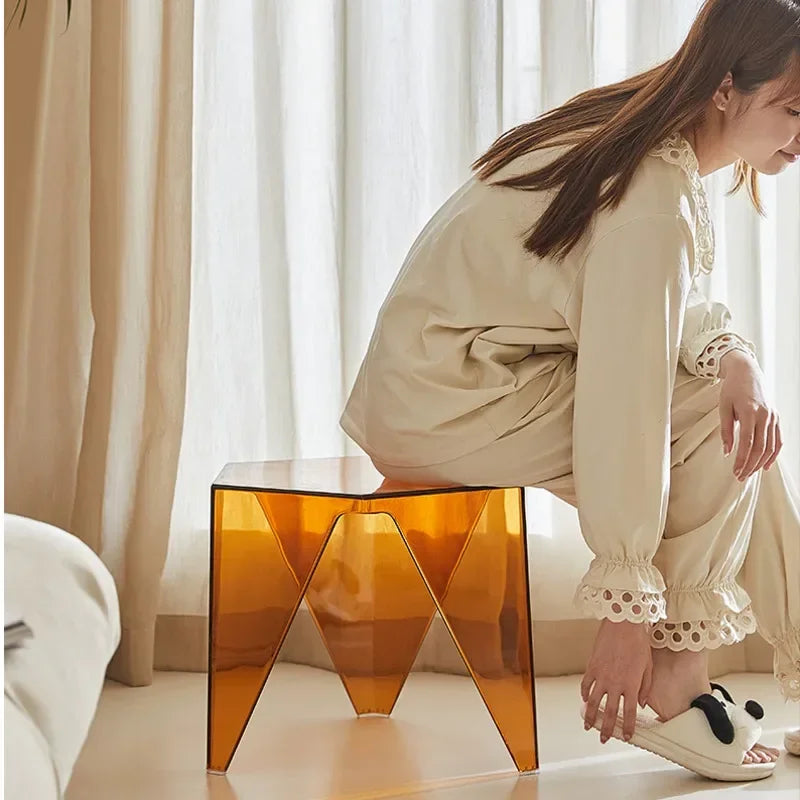 Acrylic Transparent Coffee Table Living Room Sofa Table Web Celebrity Bedroom Table Indoor Style Furniture Stylish Clear