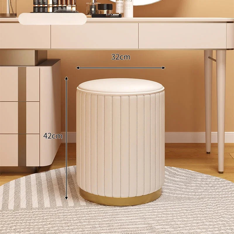 Light Luxury Makeup Stools Round Stool Chairs Dressing Stool Vanity Chair Storages Bench Bedrooms Sofas Side Stools Furniture