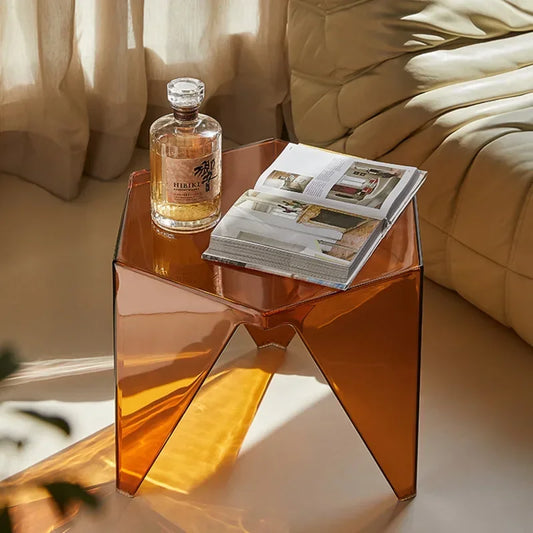 Acrylic Transparent Coffee Table Living Room Sofa Table Web Celebrity Bedroom Table Indoor Style Furniture Stylish Clear